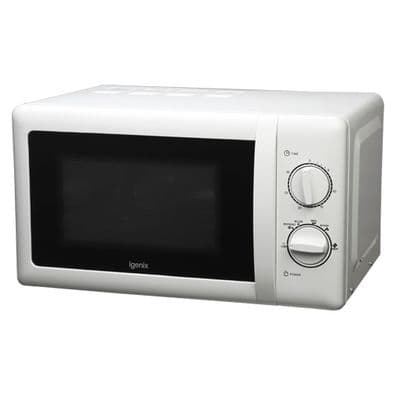 Igenix 20 Litre 800W Manual Microwave With S.S. Cavity Wh IG2083