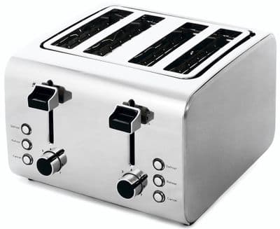 Igenix 4 Slice Toaster Stainless Steel IG3204