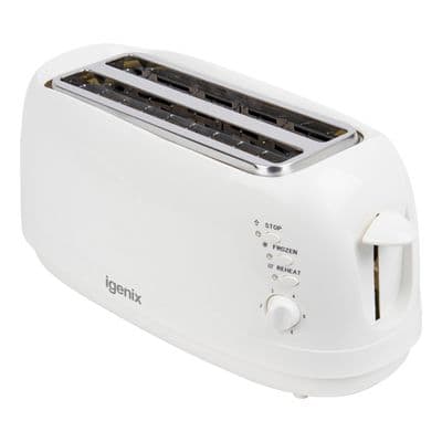 Igenix 4 Slice Toaster  White IG3020