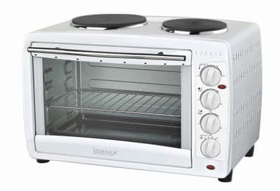 Igenix 45 Litre Electric Mini Oven Double Hotplates White IG7145