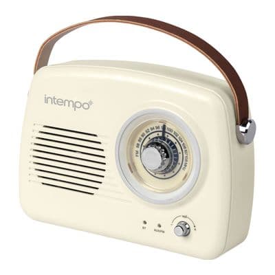 Intempo Revive Fm Portable Radio With Bluetooth Cream UP3333