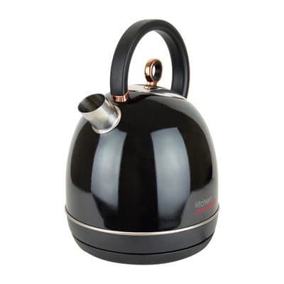 Lloytron 1.7L Domed Kettle Black & Rose Gold LY1626