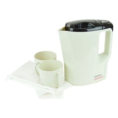 Lloytron 1000W 0.9L Corded Travel Jug Kettle White LY8860