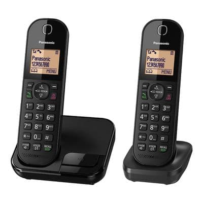 Panasonic Dect Twin Digital Phone With Call Block PQ0412