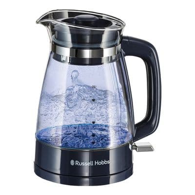 Russell Hobbs 1.7L Classic Glass Kettle Blue RH6082