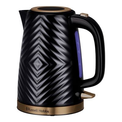 Russell Hobbs 1.7L Groove Kettle Black With Brushed Gold RH6380