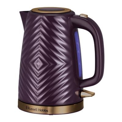 Russell Hobbs 1.7L Groove Kettle Mulberry W Brushed Gold RH6383