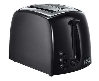 Russell Hobbs 2 Slice Textures Toaster Black RH2264