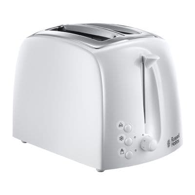 Russell Hobbs 2 Slice Textures Toaster White RH2164