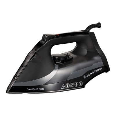 Russell Hobbs 3100W Diamond Elite Steam Iron Ceramic Black/Grey RH7000