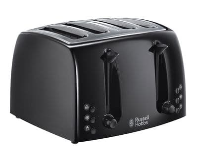 Russell Hobbs 4 Slice Textures Toaster Black RH2265