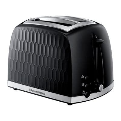 Russell Hobbs Honeycomb 2 Slice Toaster Black 26061