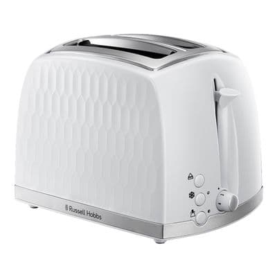 Russell Hobbs Honeycomb 2 Slice Toaster White RH6060