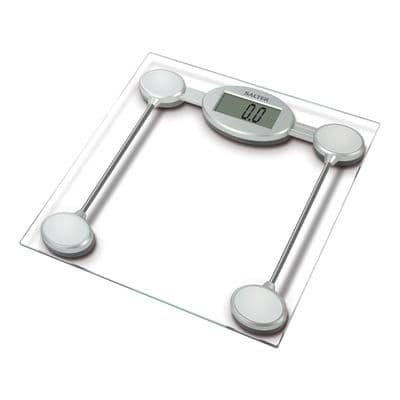 Salter Clear Glass Digital Bathroom Scales SL9018