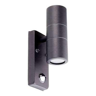 SMJ Black Up/Down Pir Wall Light SJ6013
