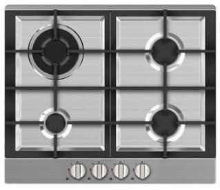 Statesman 60Cm 4 Zone Gas Hob Stainless Steel