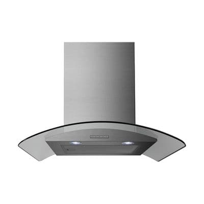 Statesman 60Cm Chimney Cooker Hood S Steel Curved Glass CGH60GS