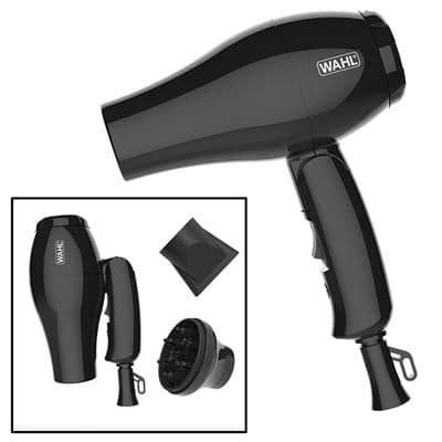 Wahl 1000W Travel Hairdryer & Diffuser WL0982