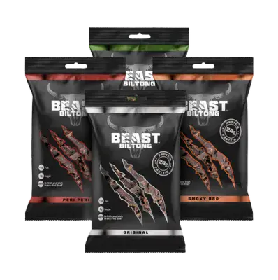 BEAST Biltong - 24g Protein Per bag! 100% Grass Fed Beef