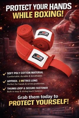 BOXING FIST BANDAGES (PAIR)