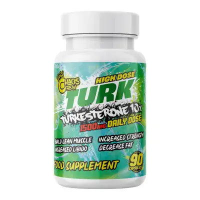 CHAOS CREW Turk (Turkesterone standardised to 10%) High Dose 90 Capsules