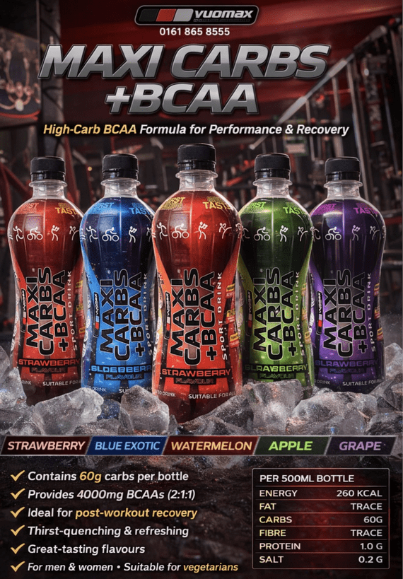 MAXI CARBS® WITH BCAAs  SINGLE BOTTLE