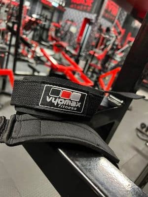 PADDED CANVAS LIFTING STRAPS (PAIR) BLACK