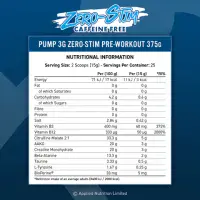 Pump 3g Zero Stim Pre-Workout (No Caffine)