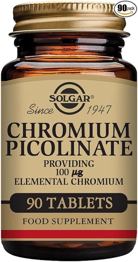 Solgar Chromium Picolinate 100 mcg 90 Tablets