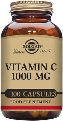Solgar Vitamin C 1000mg - Healthy Immune System - Helps Fight Free Radicals - Vegan - Pack of 100 Ca