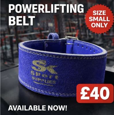 SUEDE POWERLIFTING BELT (SMALL)