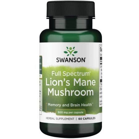 Swanson Lions Mane Mushroom 60 CAPS