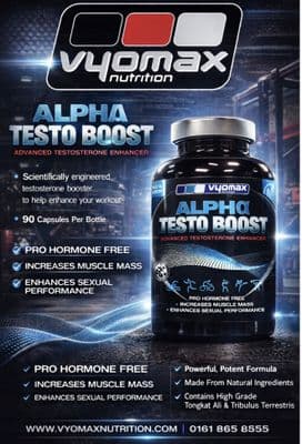 VYOMAX® ALPHA TESTO BOOST 90 CAPSULES  (PLEASE CONTACT STORE TO PAY)