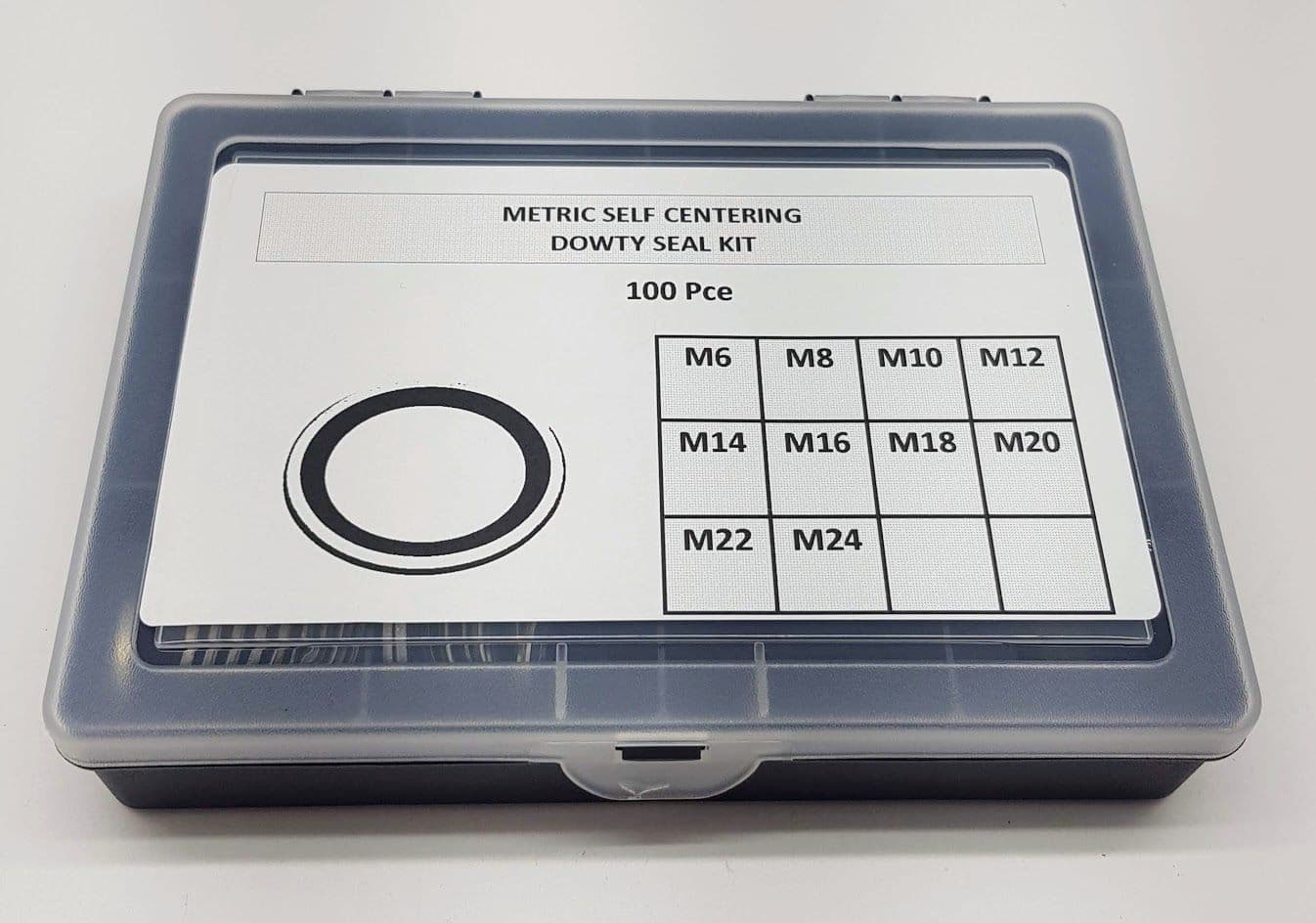 thumbnail image 2 of 235-Piece Metric & Imperial Bonded Washer Seal Kit – Nitrile Rubber & Mild Steel 2 of 3