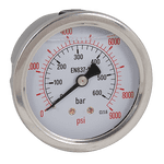 63mm Dial Diameter 0-600 BAR (9000 PSI)