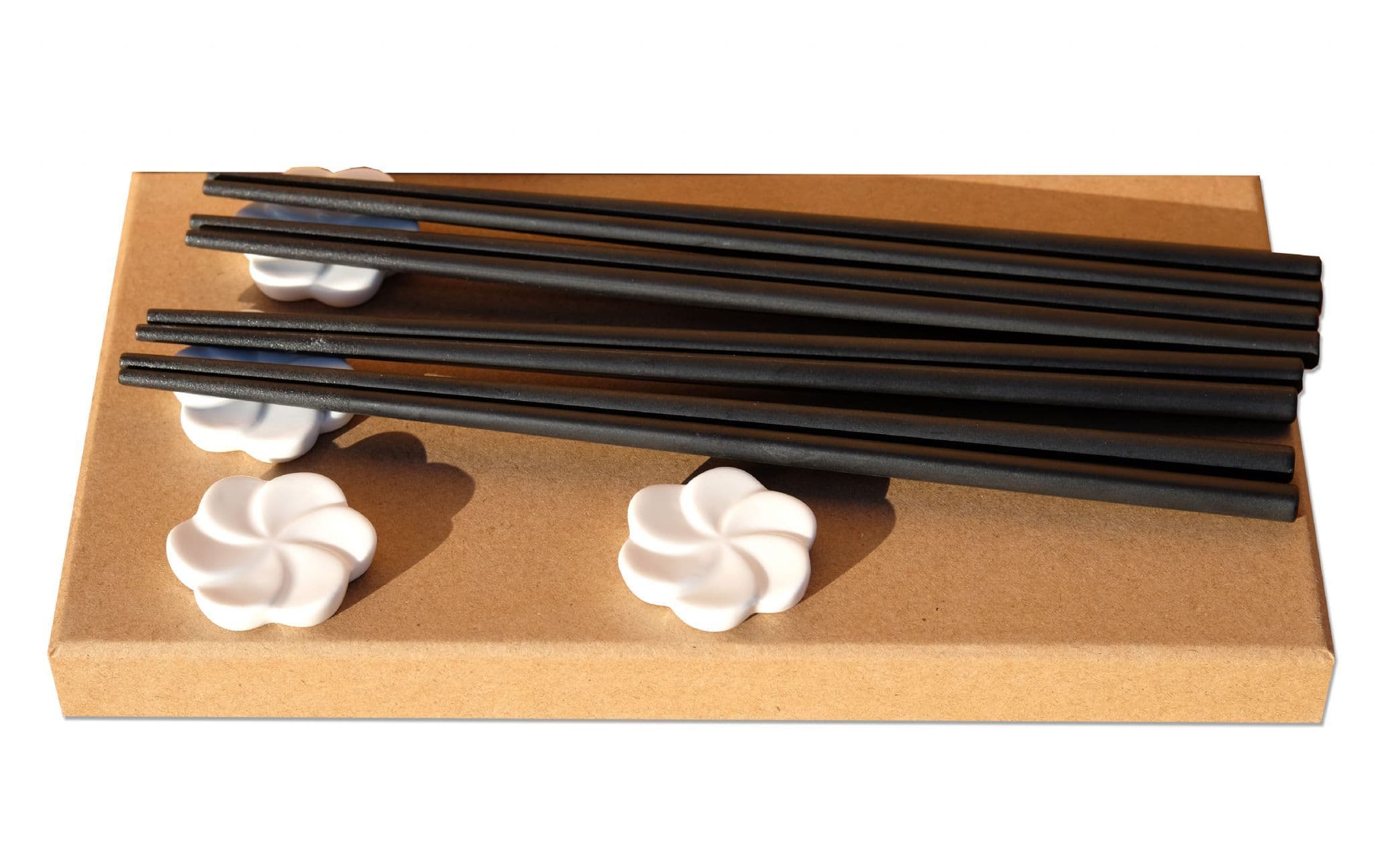 Japanese style white sushi set for 4