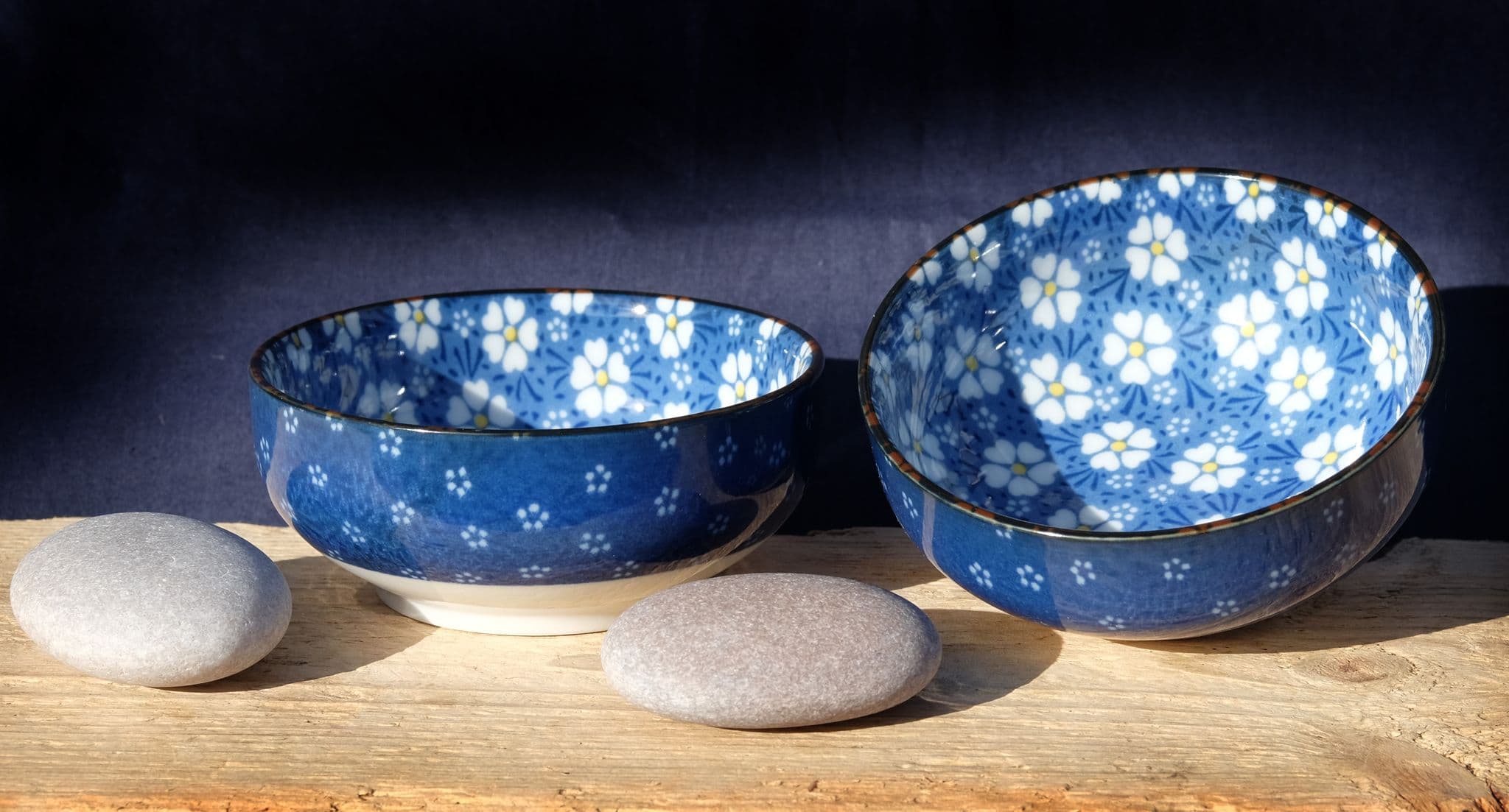 Japanese UME Blue bowls X 2