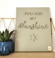 3D Wall Art Canvas  - You Are My Sunshine