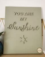 3D Wall Art Canvas  - You Are My Sunshine