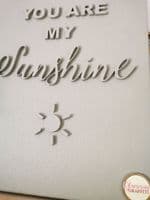 3D Wall Art Canvas  - You Are My Sunshine