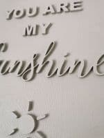 3D Wall Art Canvas  - You Are My Sunshine