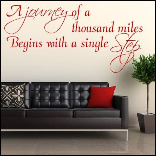 A Journey of a Thousand Miles ~ Wall sticker / decals