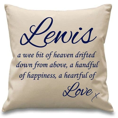 A Wee Bit of Heaven Drifted Down From Above - Personalised Cushion Cover