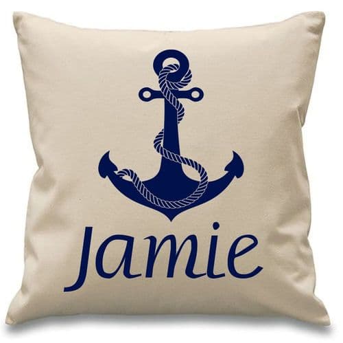 Anchor Name - Personalised Cushion Cover
