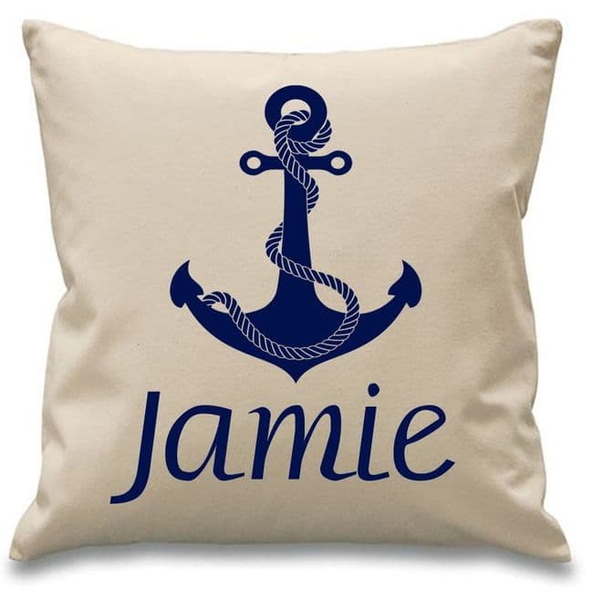 Anchor Name - Personalised Cushion Cover