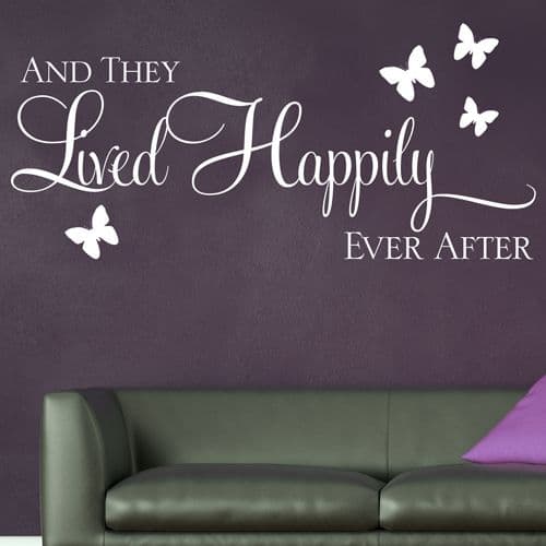 And they Lived Happily Ever After ~ Wall sticker / decals 1