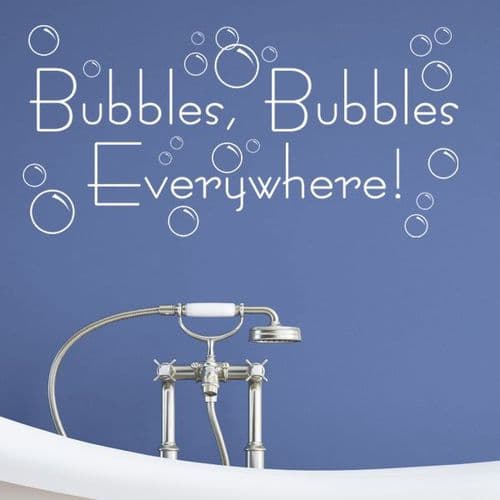 Bubbles Bubbles Everywhere ~ Wall Stickers / Decal