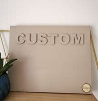 Custom Business Shop Sign - 3D Wall Art Canvas  - Bespoke Wording Personalised