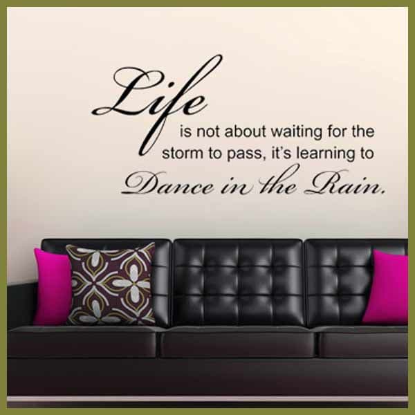 Dance in the Rain Wall sticker / decals