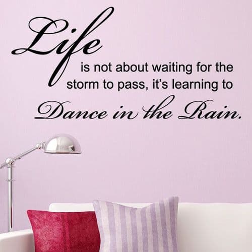 Dance in the Rain ~ Wall sticker / decals
